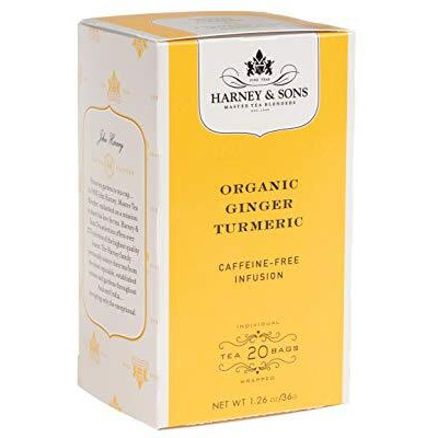 Harney & Sons Organic Tea Bags Ginger Turmeric, 20 Count
