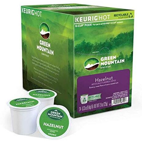 Green Mountain Coffee Hazelnut, K-Cups For Keurig Brewers, 24-Count Boxes (Pack Of 2)