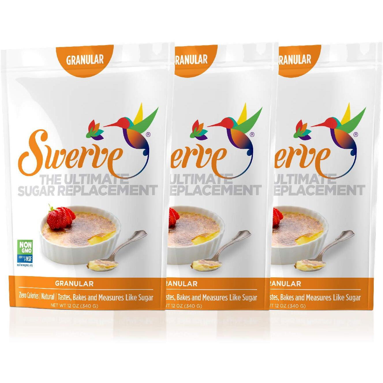 Swerve Sweetener, Granular, 12 Ounce, 3 Pack