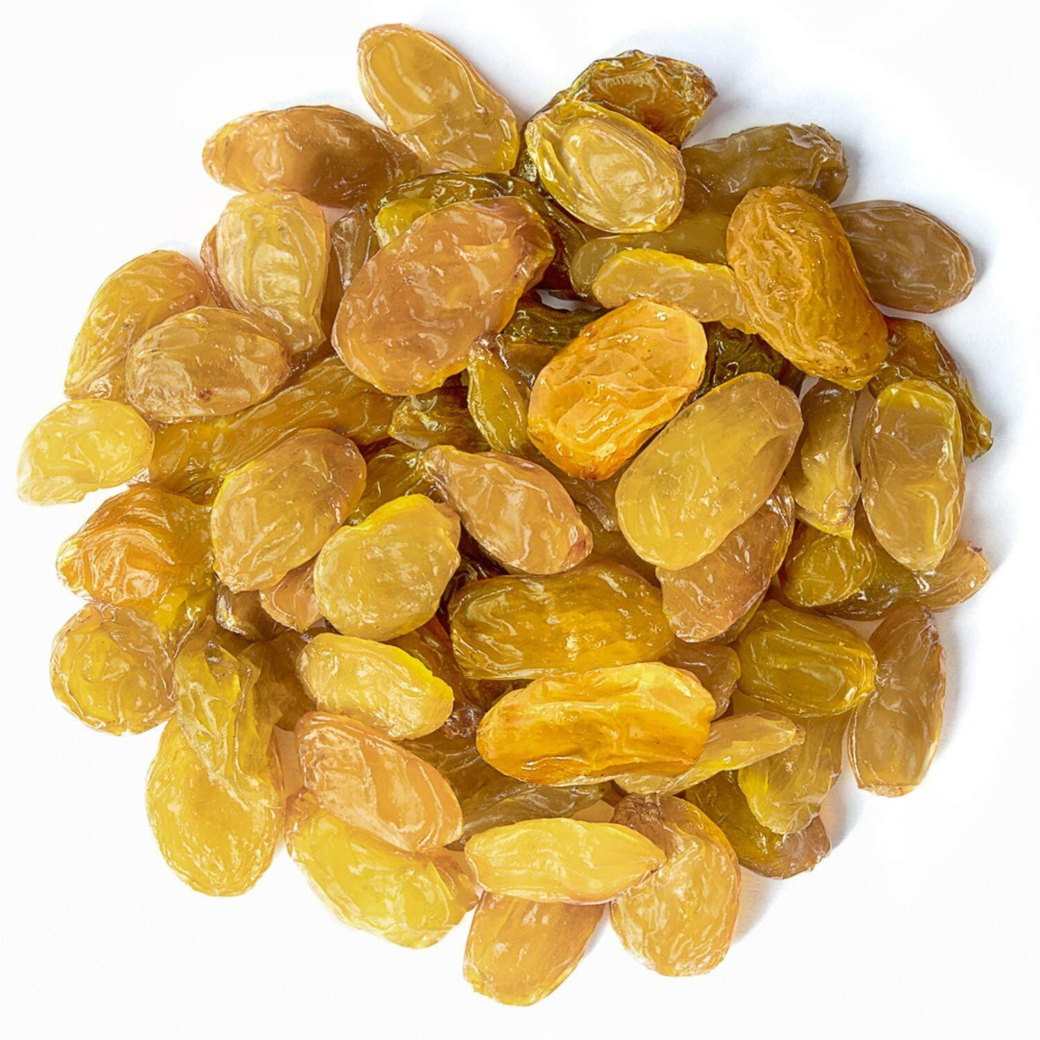 Food To Live California Jumbo Golden Raisins, 2.5 Pounds - Seedless, Sun-Dried, No Added Oil, No Added Sugar, Kosher, Vegan, Raw, Bulk