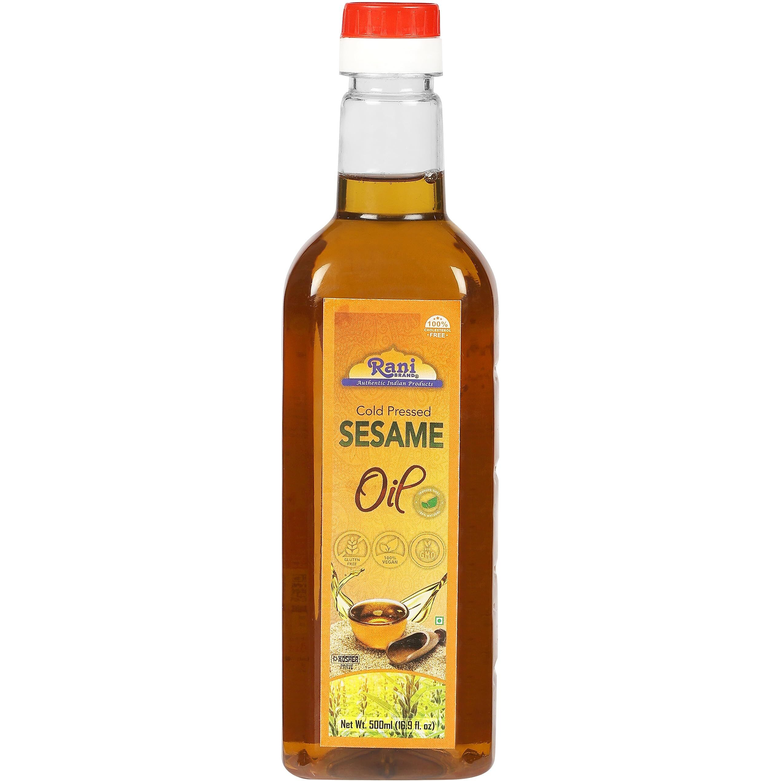 Rani Sesame Oil 16.9 Ounce (500Ml) Cold Pressed | 100% Natural | Non-Gmo | Kosher | Vegan | Gluten Free