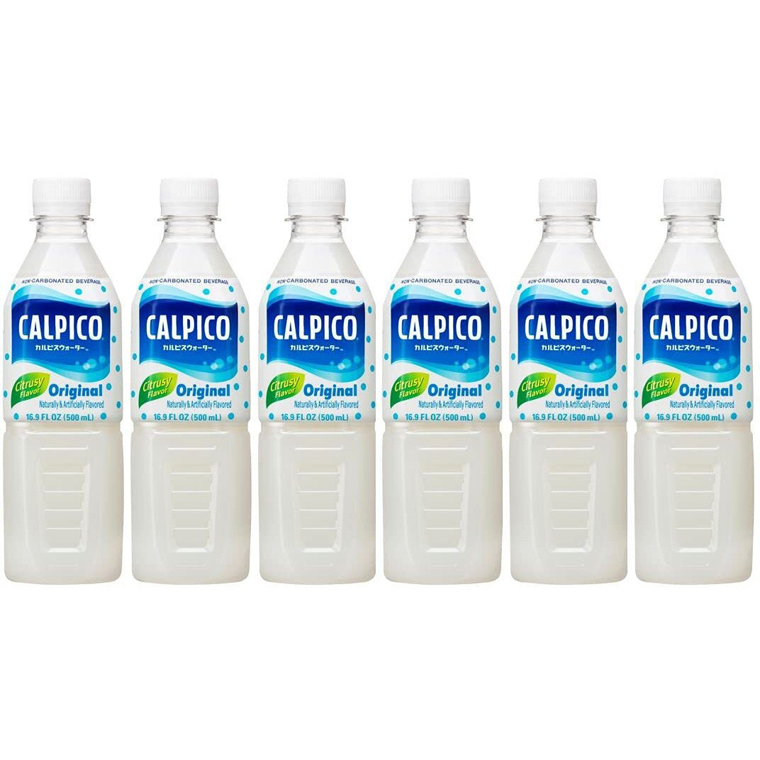Calpico Original, Non-Carbonated Drink, Hint Of Citrus Flavor, Japanese Beverage, Sweet And Tangy Asian Drink, 16.9 Fl Oz. (Pack Of 6)
