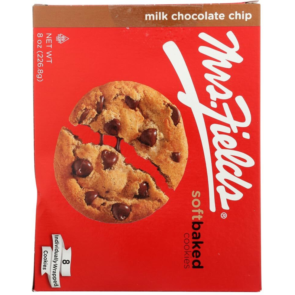 Mrs. Fields Milk Chocolate Chip Cookies, 8 Ounce
