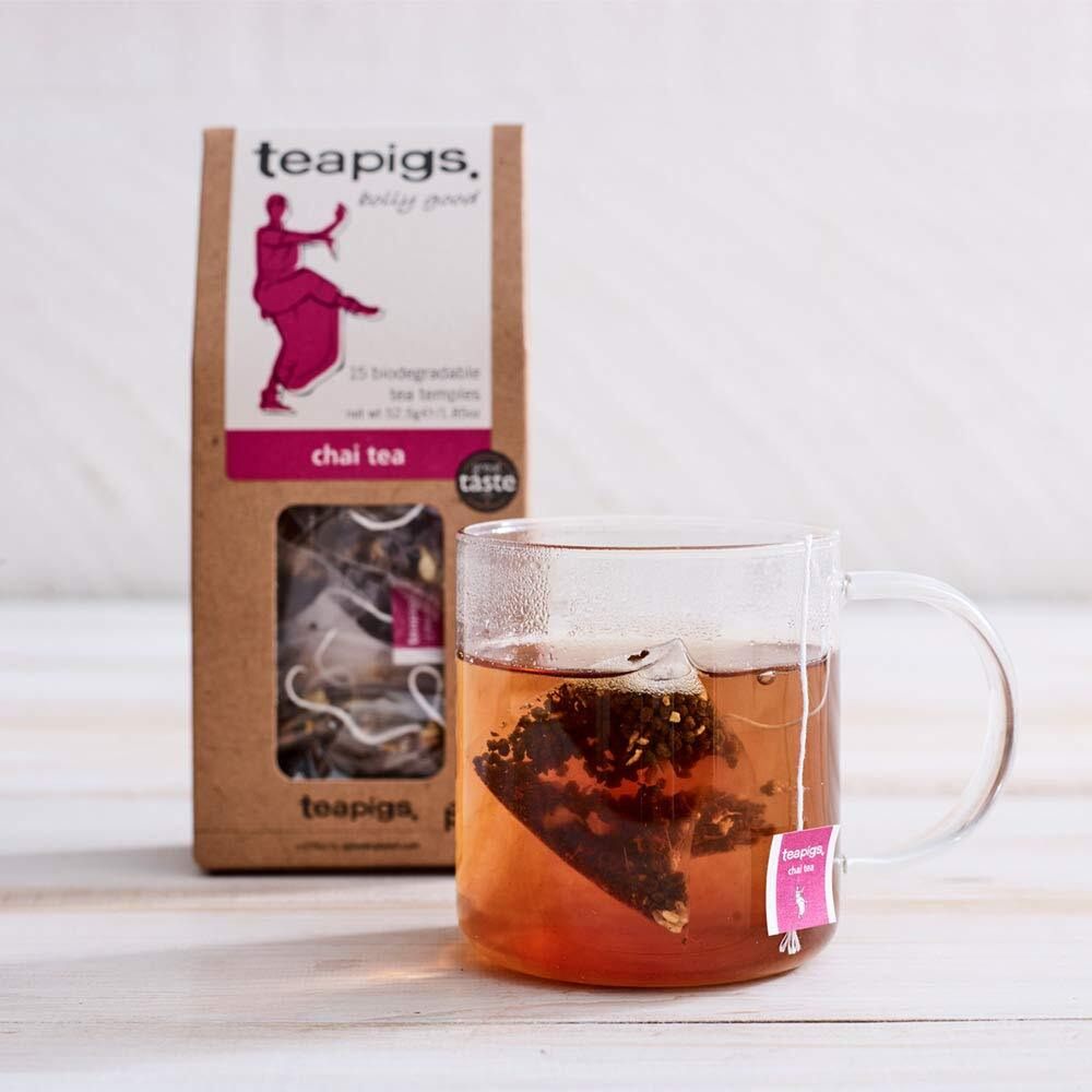 Teapigs Loose Chai Tea, 250G, Robust Big Leaf Tea, Malty Assam, Cardamom, Cinnamon, Ginger Chai Loose Tea