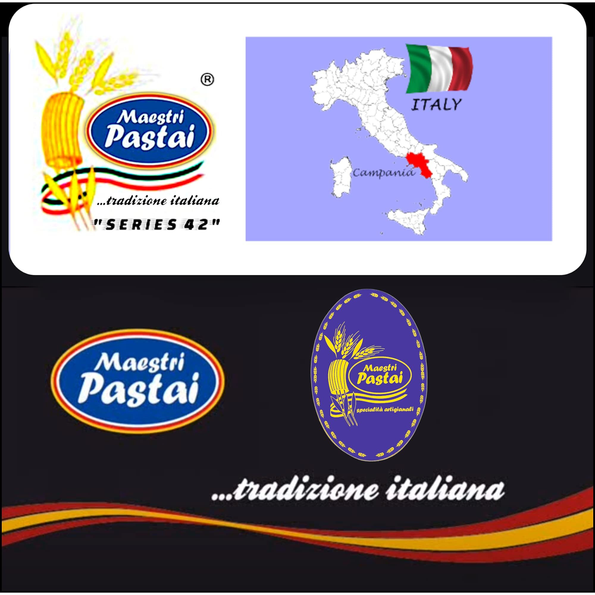 Maestri Pastai, Gourmet Creste Di Gallo "&quotRooster Crest"" Italian Pasta (Special "&quotSeries 42""), Premium Quality "&quotItalian Elbow Macaroni"" From Mercato San Severino, Italy, 17.66 Oz (1.1 Lbs) (Pack Of 3)