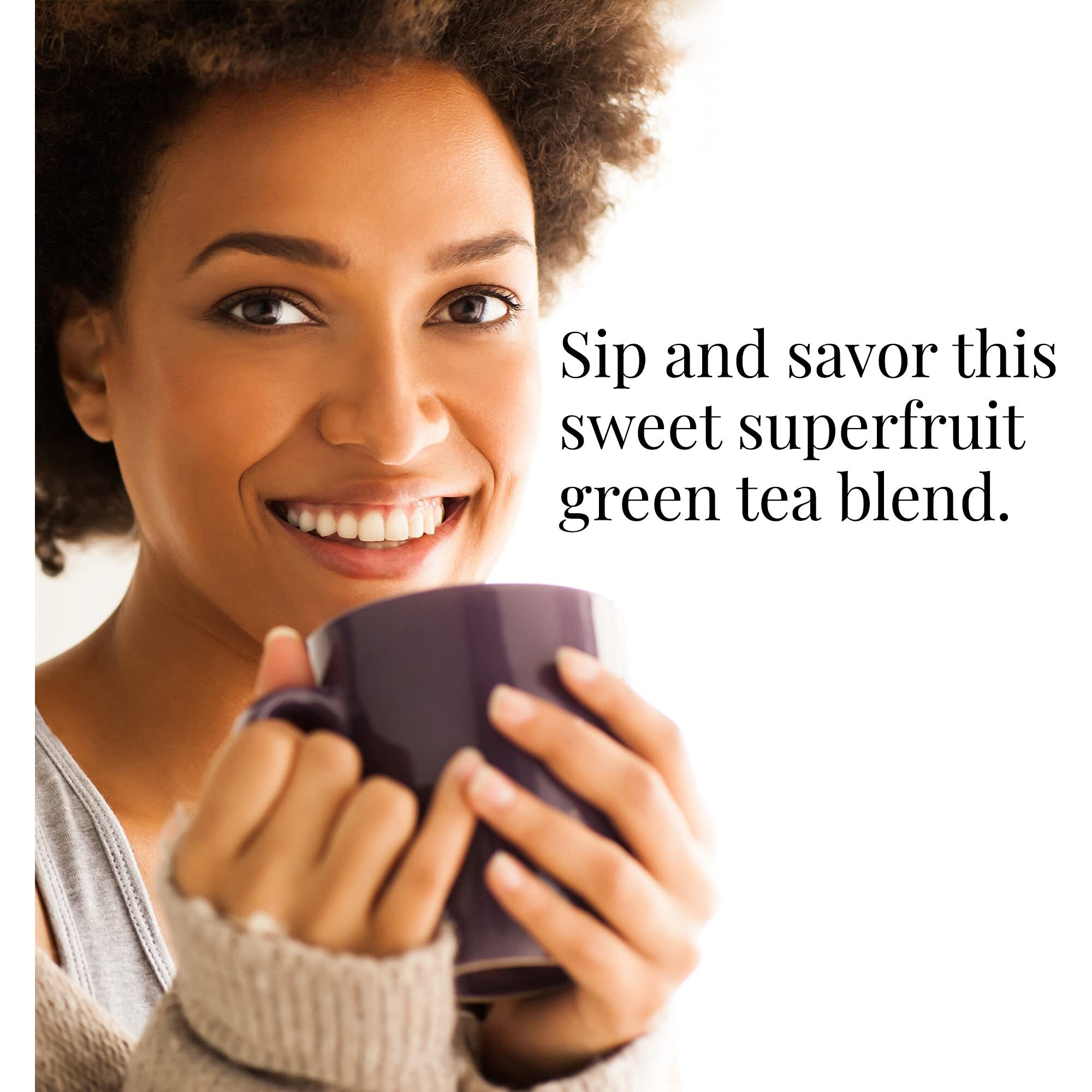 The Republic Of Tea Pomegranate Superfruit Full-Leaf Loose Green Tea, 3.5 Oz Tin | Steeps 50 Cups