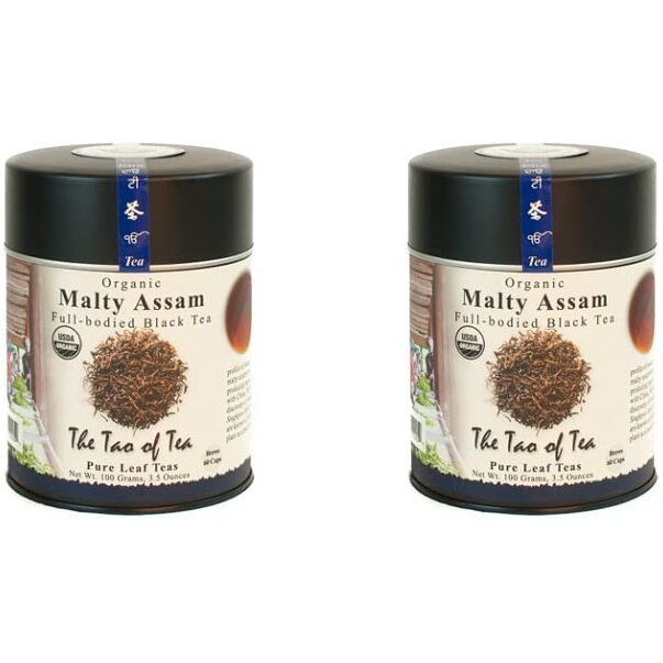 The Tao Of Tea, Malty Assam Black Tea, Loose Leaf, 3.5-Ounce Tins (Pack Of 2)