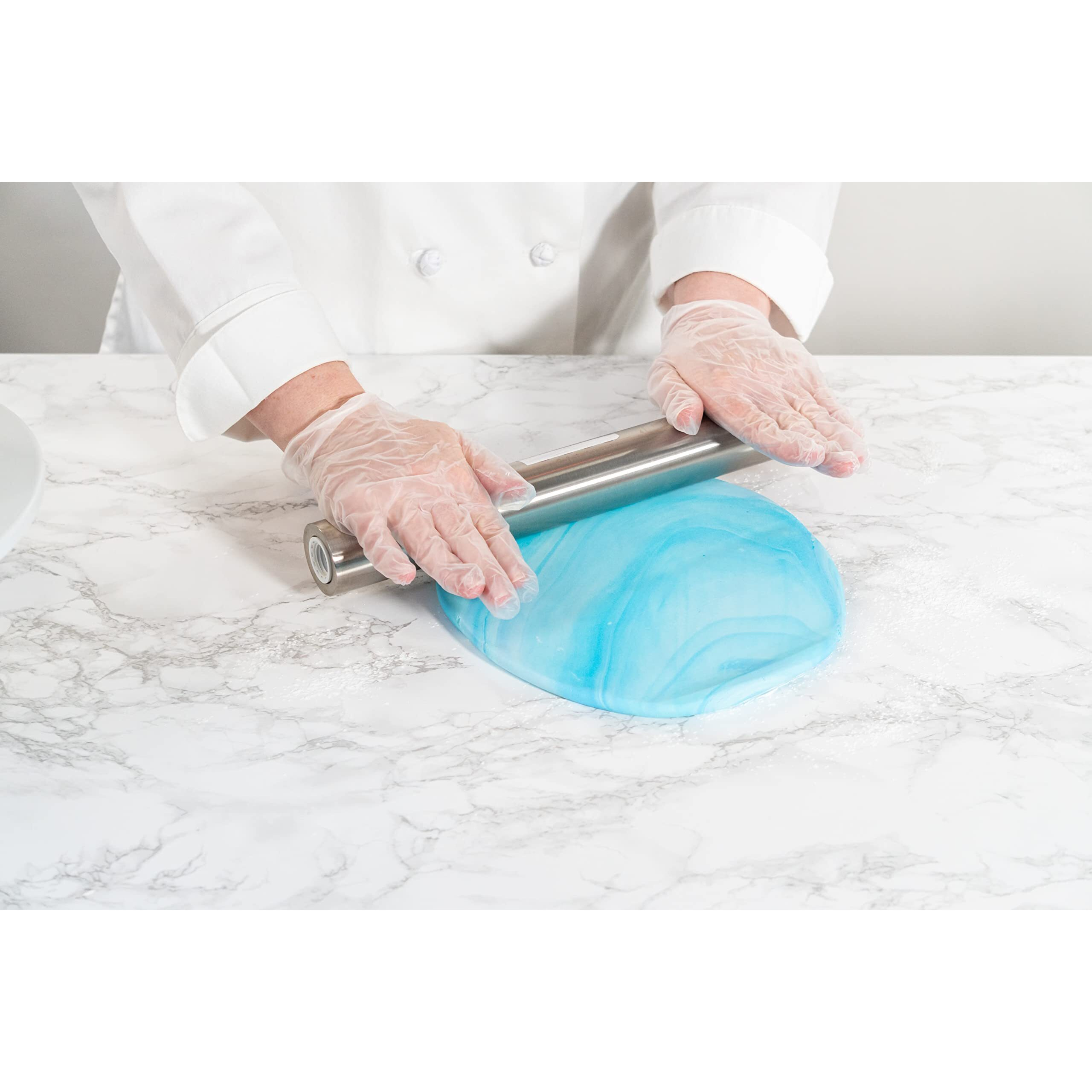 Bakerpan Premium Rolled Red Fondant For Cake Decorating - 2 Pounds, Vanilla Flavor