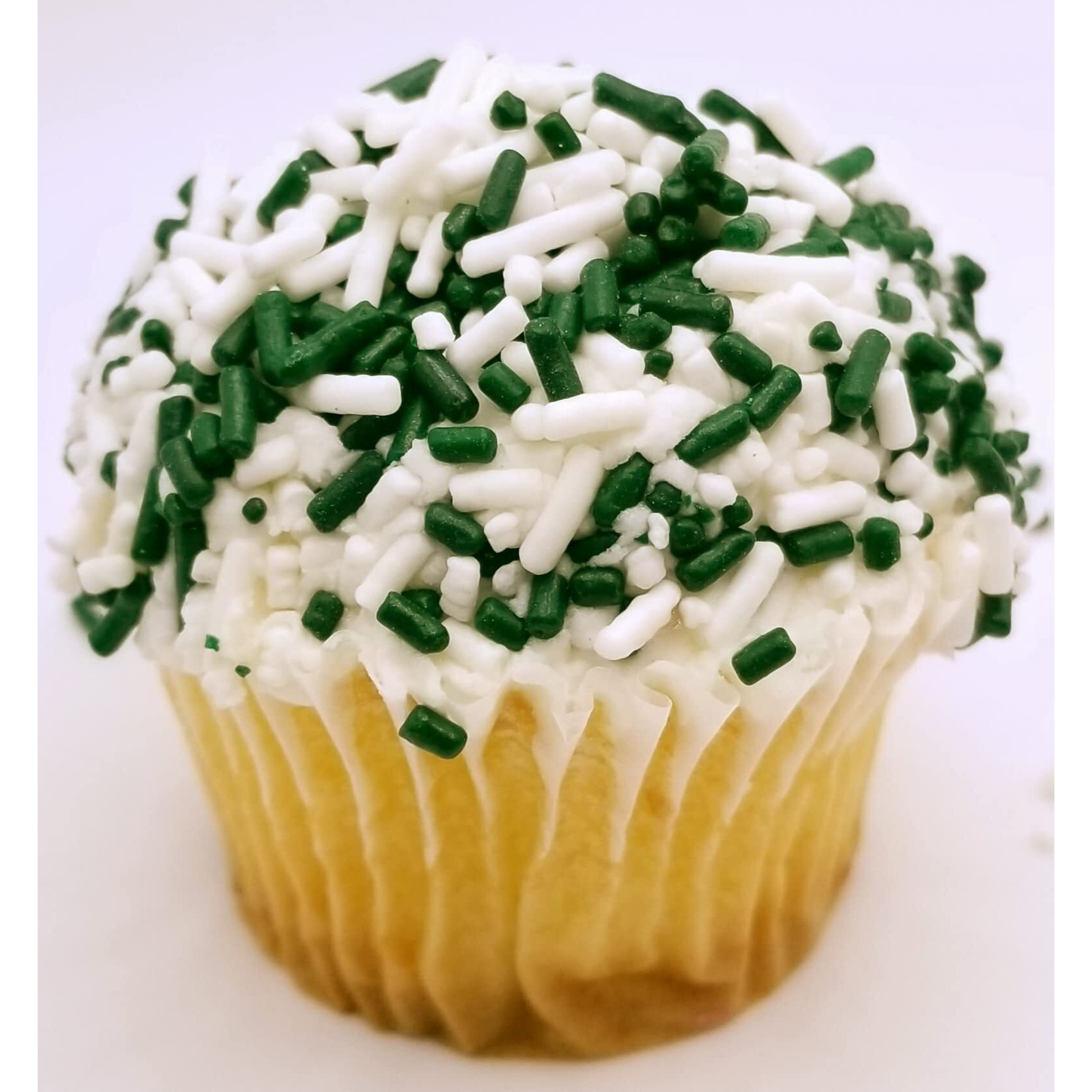 Ncs St. Patrick's Day Green And White Edible Jimmies Sprinkles, 8 Ounces - Great For Cupcakes, Cookies, Cakes, Cakes Pops, Donuts