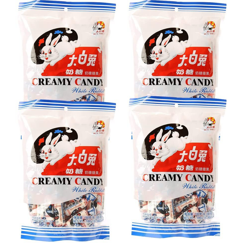 White Rabbit Creamy Candy 6.3 Oz/180G (4Pack)