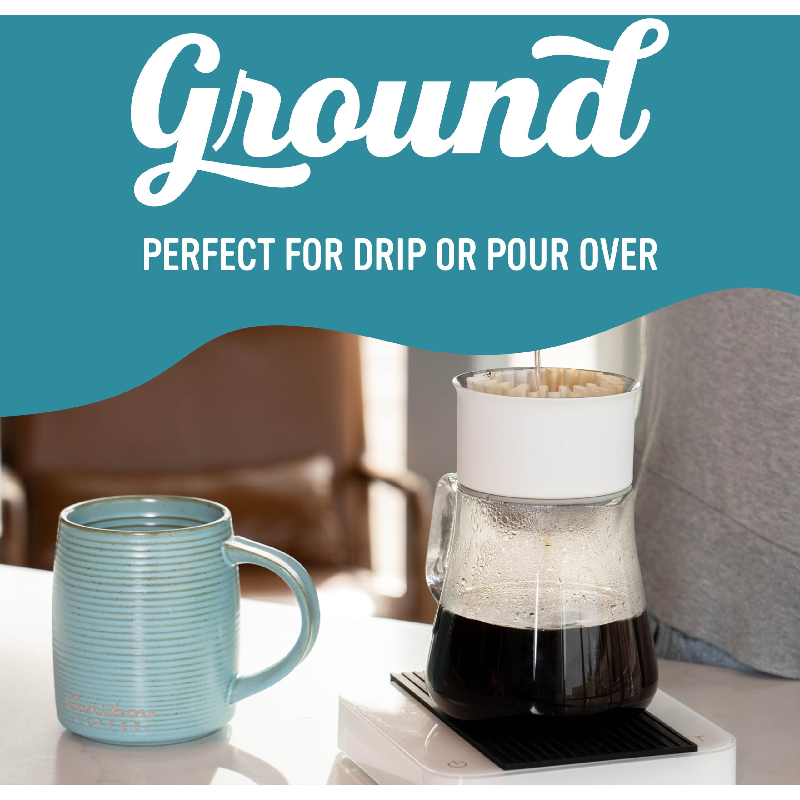 Peet's Coffee Caribou Coffee Mahogany Ground, 12 Oz