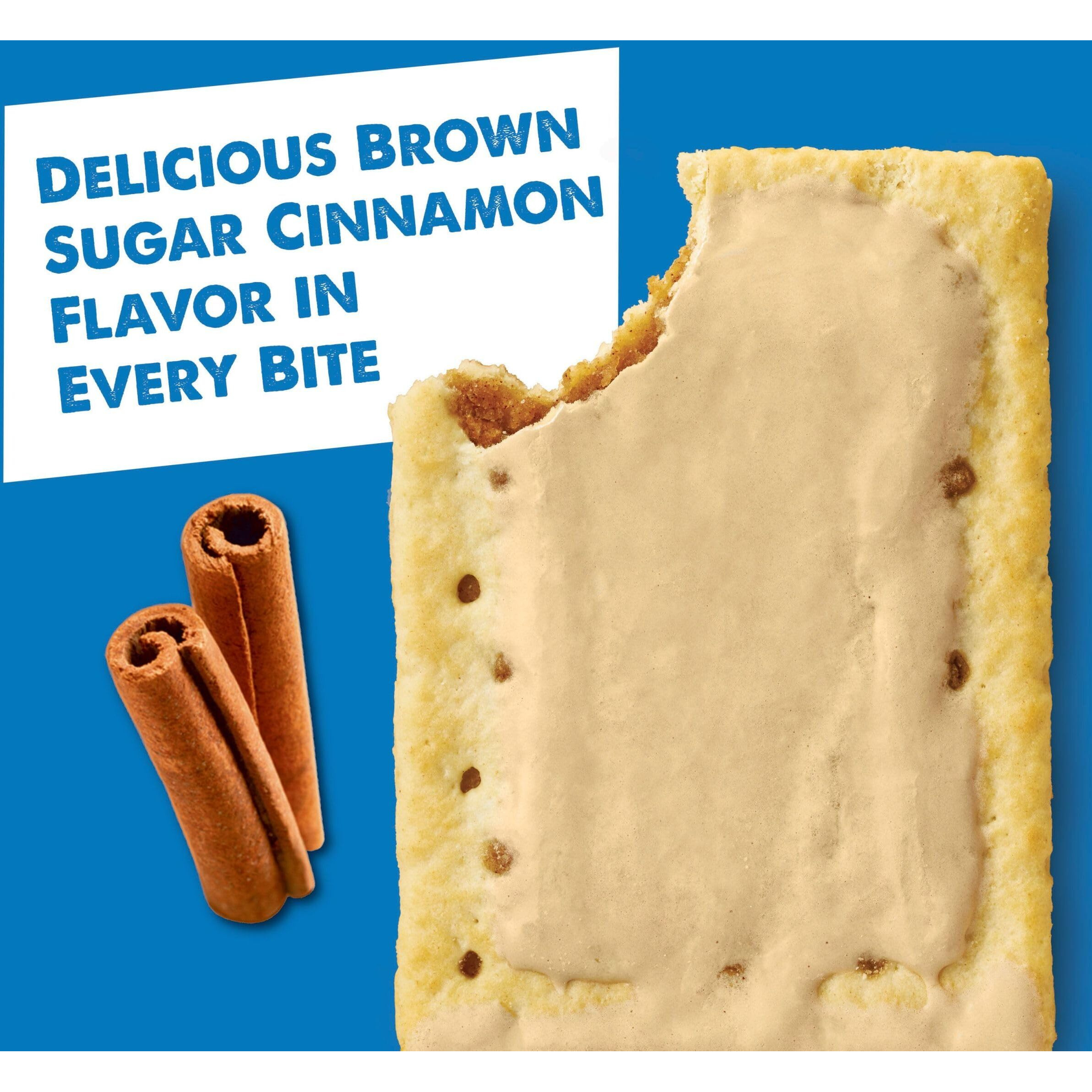 Pop-Tarts Toaster Pastries, Breakfast Foods, Kids Snacks, Frosted Brown Sugar Cinnamon, 20.3Oz Box (12 Pop-Tarts)