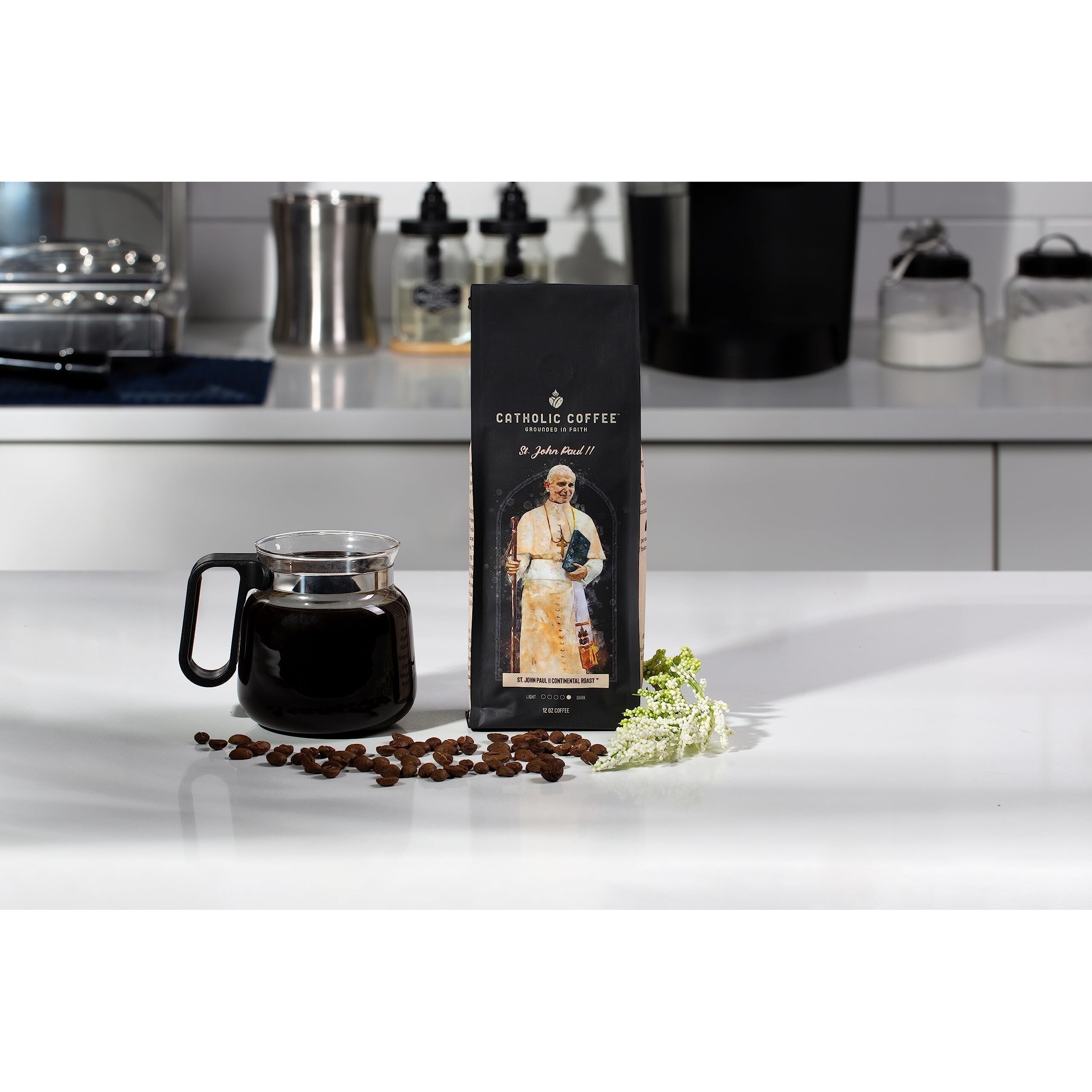 St. John Paul Ii Peruvian Dark Roast Catholic Coffee (Ground) 12 Ounces