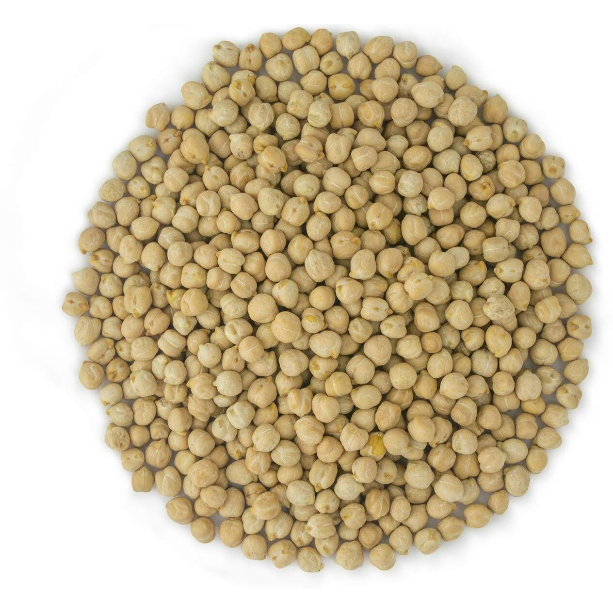 Organic Garbanzo Beans (Chickpeas)-Raw/Non-Gmo/Kosher Sproutable Low Sodium Bulk Vegan Dietary Fiber (3 Lb)