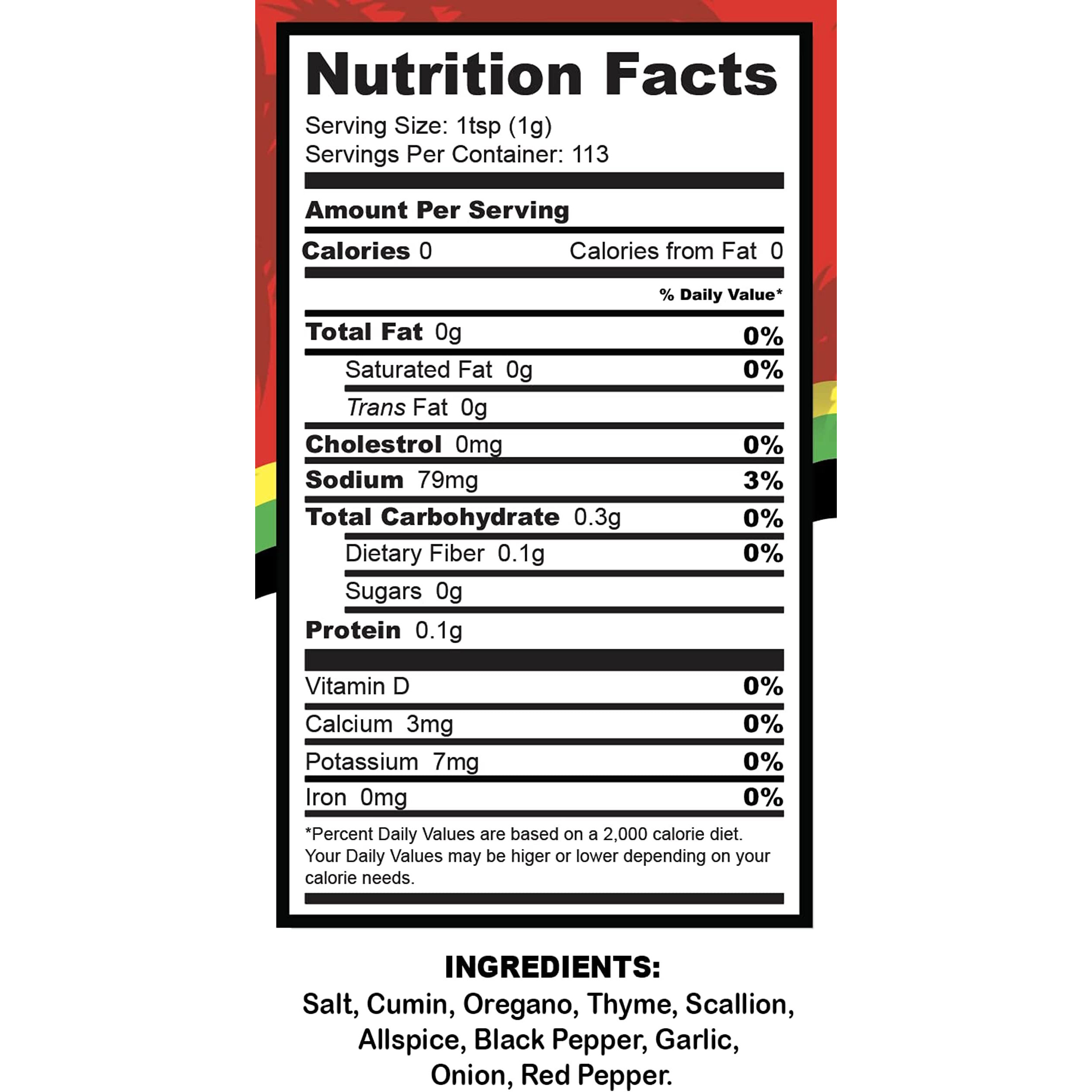 Caribbean Kitchen Meat Seasoning (4.05 Oz) -100% All Natural Premium Ingredients | Healthy Gourmet Spice Blend For All Foods - Kosher, Low Sodium, Non-Gmo, No Msg, Gluten-Free, Vegan, Health And Wellness Approved.