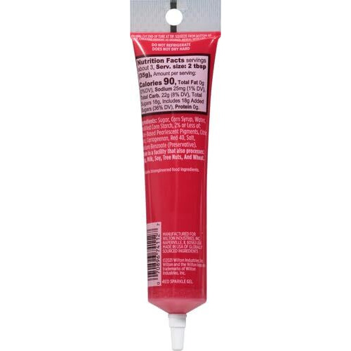 Wilton Gel Icing, Sparkle Red, 3.5 Oz