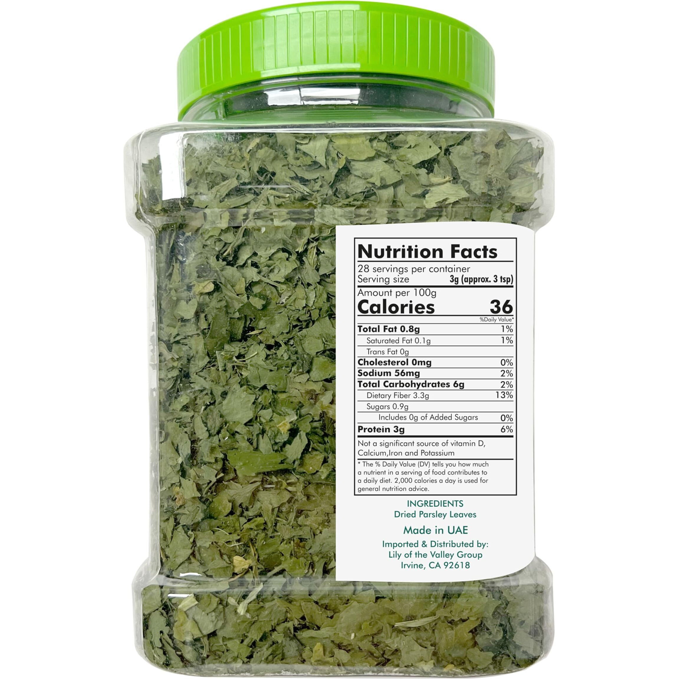 Kashan Dried Parsley Flakes, Perejil, Great For Cooking & Food Flavoring, Middle Eastern Cuisine And Aromatic Seasoning, Vegetarian 3Oz (85G)