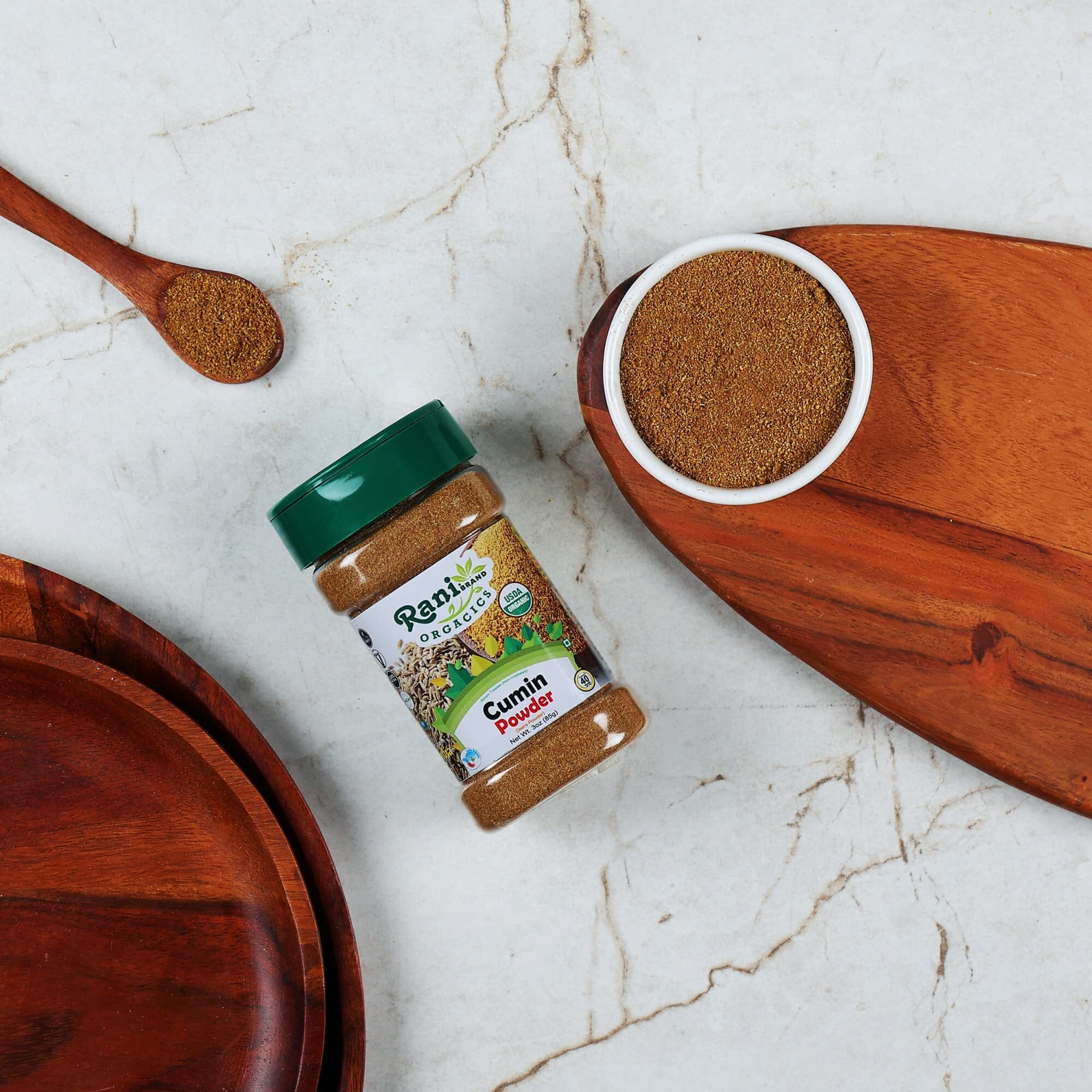 Rani Organic Cumin Powder (Jeera Powder) 3Oz (85G) Pet Jar ~ All Natural | Vegan | Gluten Friendly | Non-Gmo | Indian Origin | Usda Certified Organic