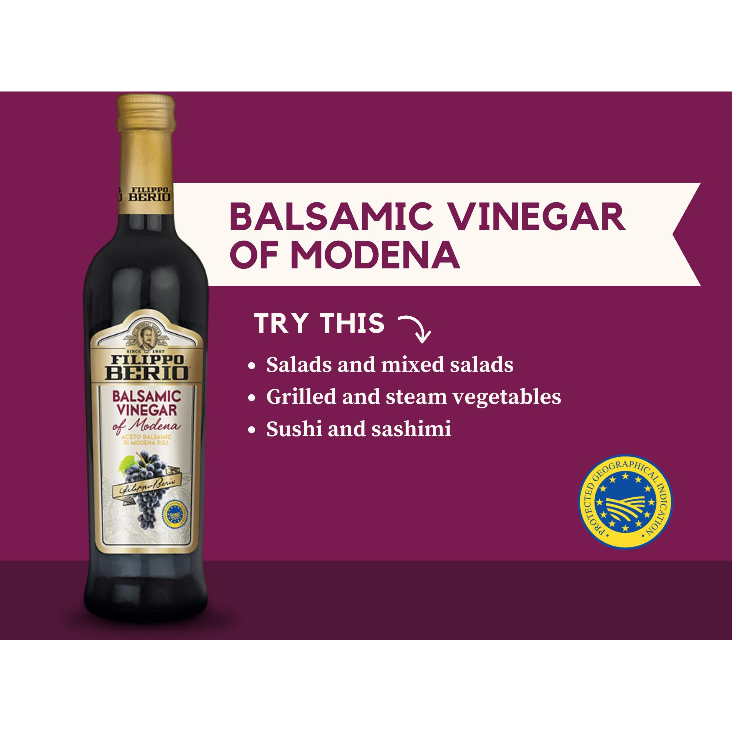 Filippo Berio Balsamic Vinegar Of Modena 8.4 Fl. Oz. Glass Bottle