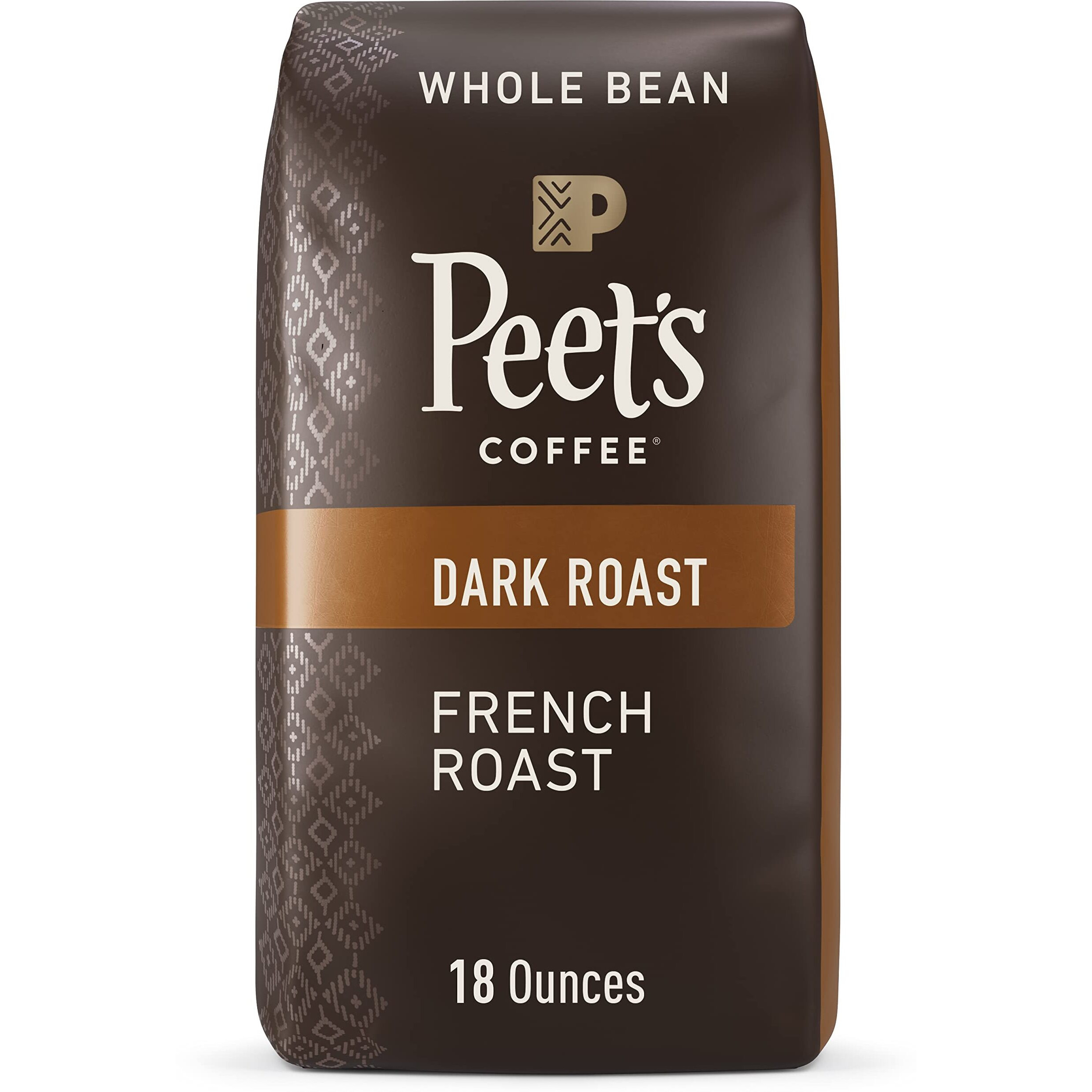 Peet's Coffee, Dark Roast Whole Bean Coffee - French Roast 18 Ounce Bag
