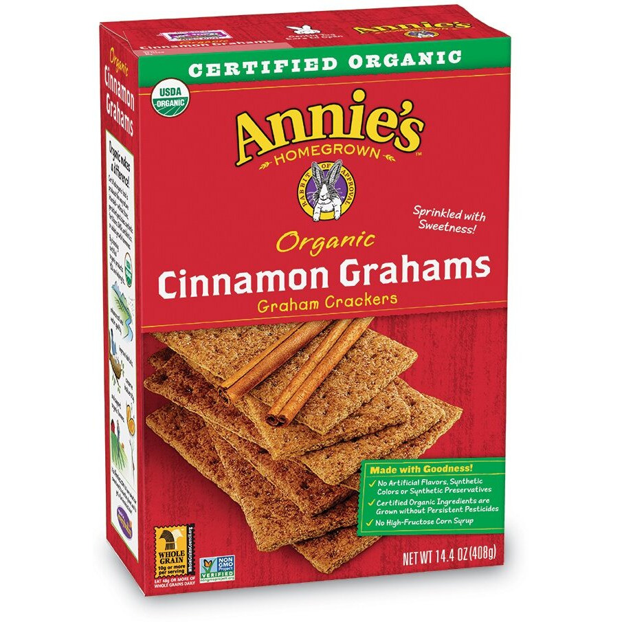 Annie's Organic Cinnamon Graham Cracker Bricks Graham Bricks 14.4 Oz