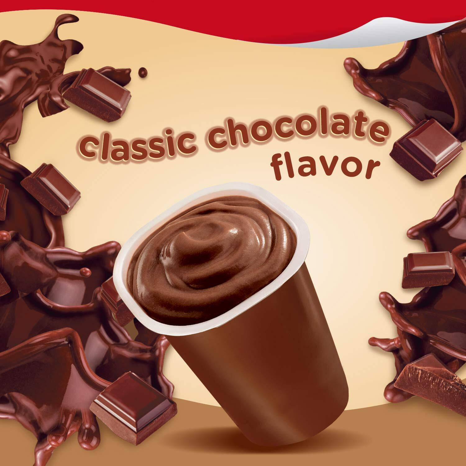 Super Snack Pack Chocolate Pudding Cups, 6 Count, 8 Pack