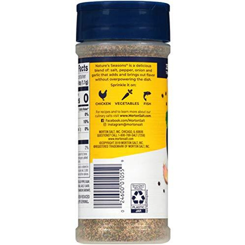 Morton 25% Less Sodium Nature's Seasons Seasoning Blend, 7.5 Ounce (Pack Of 6)