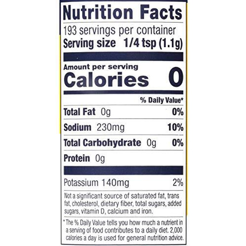 Morton 25% Less Sodium Nature's Seasons Seasoning Blend, 7.5 Ounce (Pack Of 6)