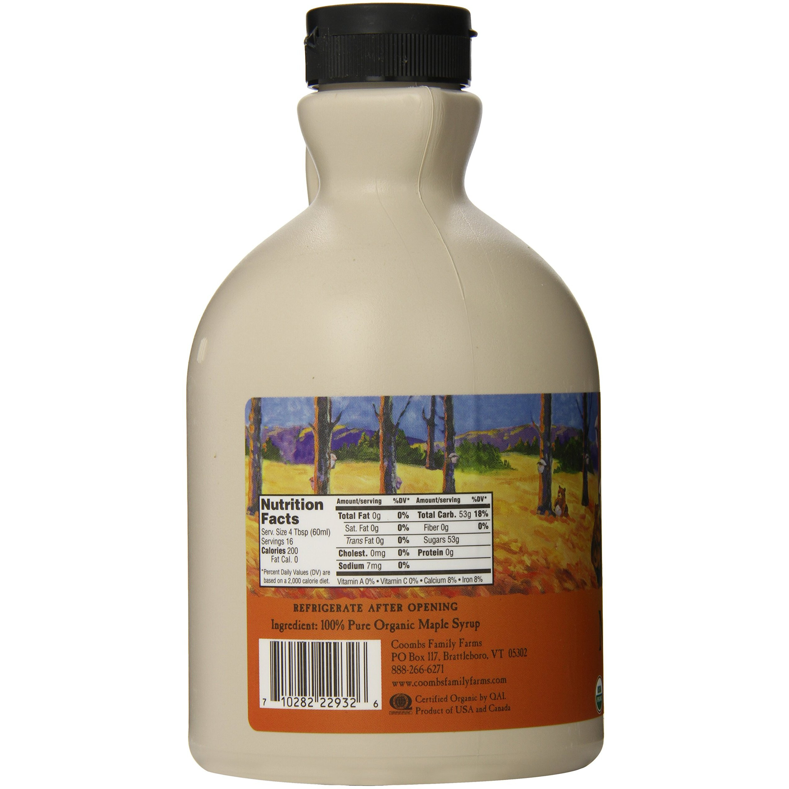Coombs Family Farms Maple Syrup, Organic Grade A, Amber Color, Rich Taste, 32 Fl Oz