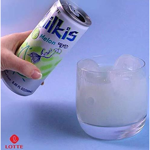 Lotte Milkis Soda Beverage, Melon And Milk 8.45 Fl Oz (Pack Of 6)