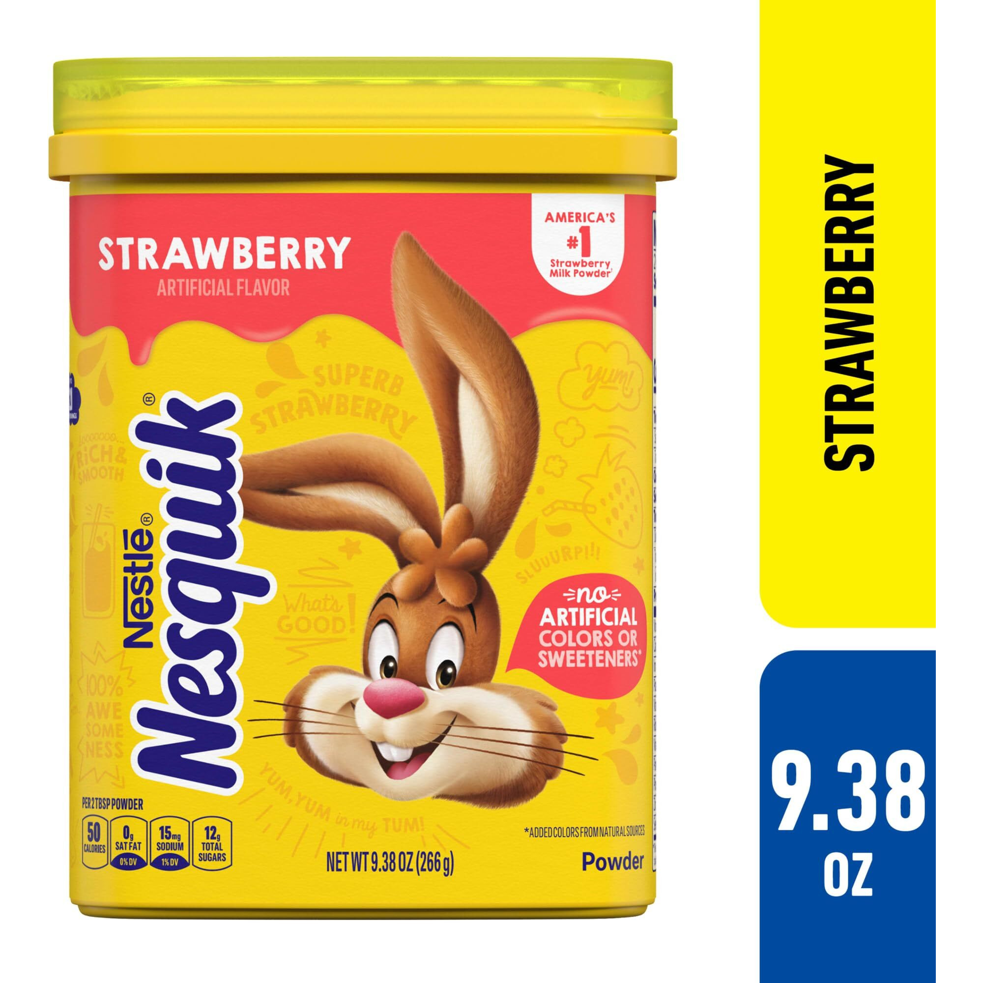 Nesquik Strawberry Powder Drink Mix 9.38Oz