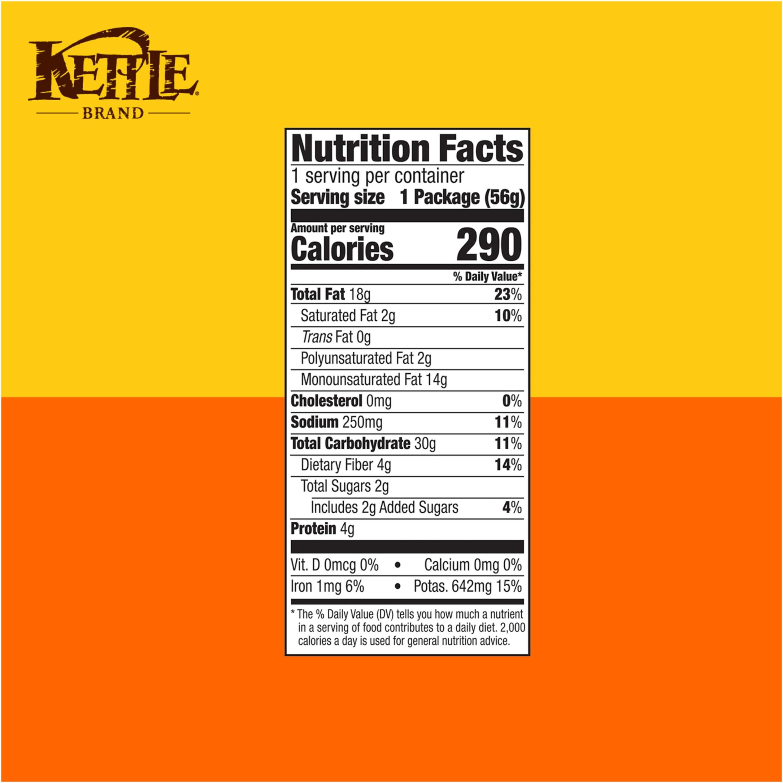Kettle Brand Potato Chips, Backyard Barbeque Kettle Chips, Snack Bag, 2 Oz