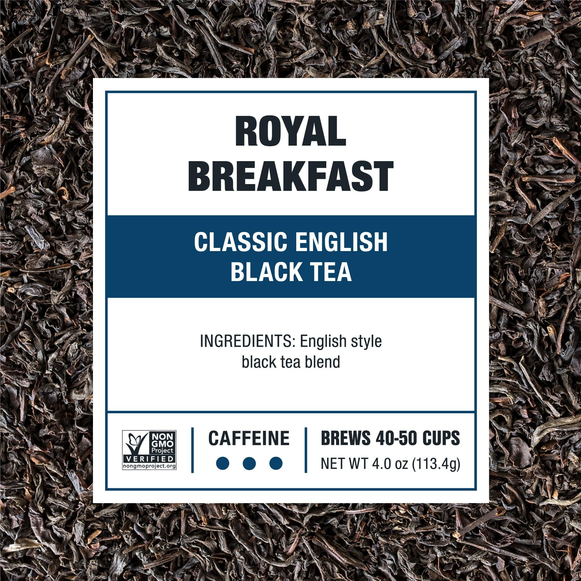 Tiesta Tea - Royal Breakfast | Classic English Black Tea | Premium Loose Leaf Tea Blends | High Caffeine Hot & Iced Tea | Brews Up To 50 Cups - 4Oz Refillable Tin