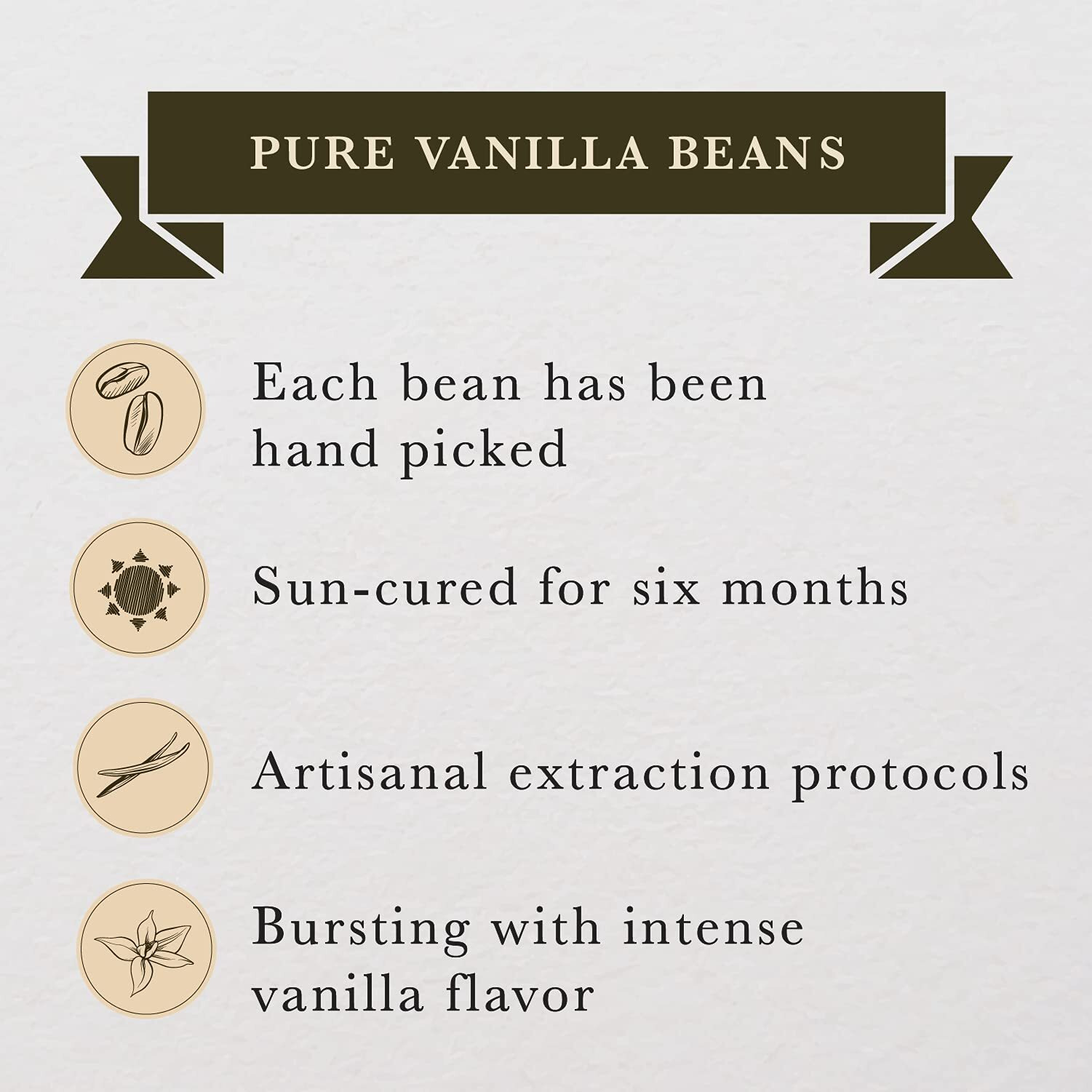 8 Oz (1/2 Lb) Organic Madagascar Whole Vanilla Beans, Grade A Vanilla Pods, Premium Vanilla Beans For Making Extract & Baking - Cooks