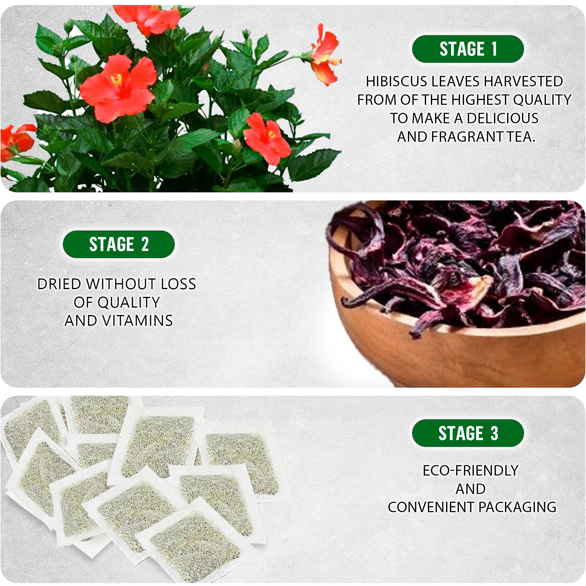 Teadreamtea Hibiscus Tea Bags | 50 Bleach-Free Tea Bags | Caffeine Free | Dried Hibiscus Flowers | Hibiscus Flower Tea | Dried Flower Tea | Brew Hot Or Iced |Herbal Hibiscus Tea