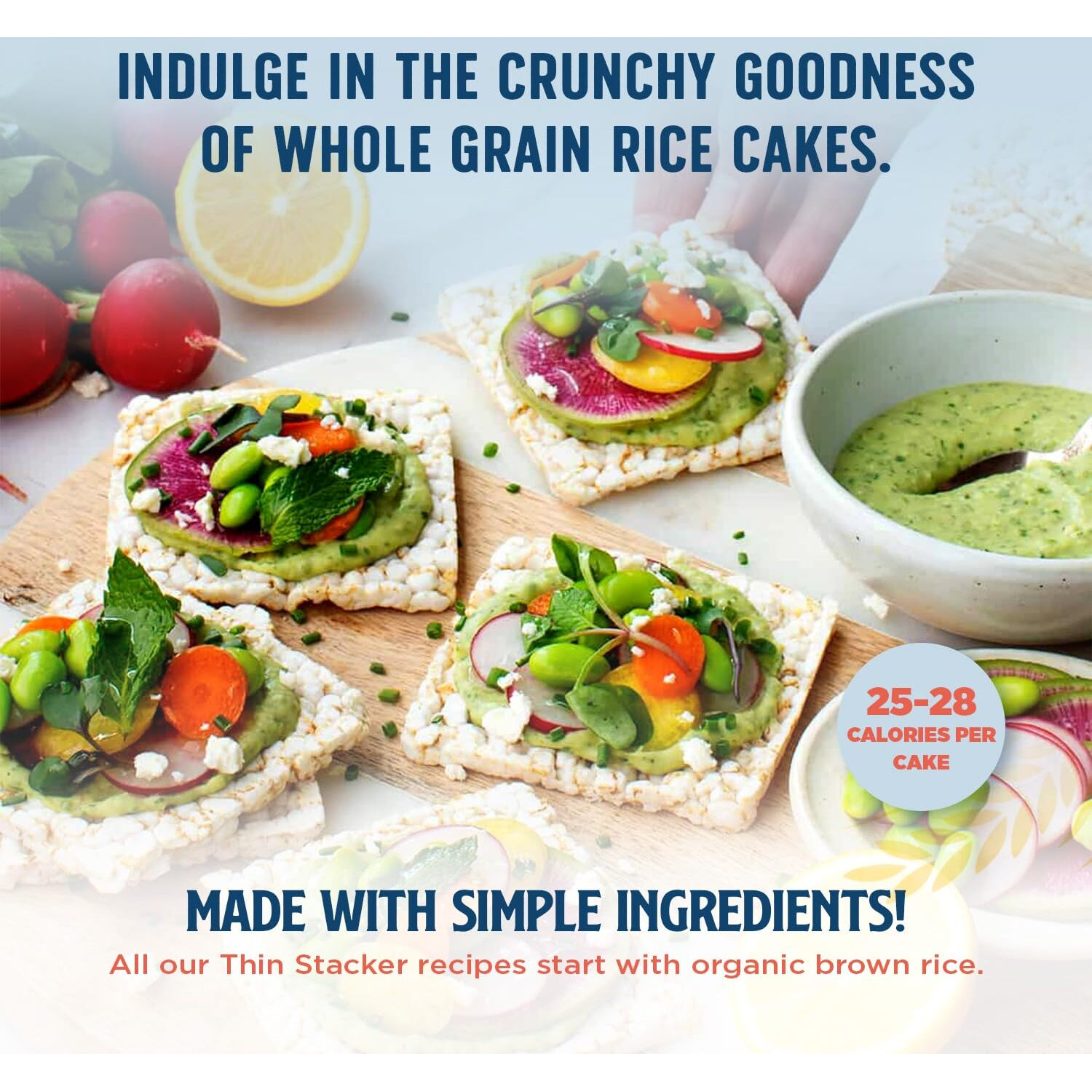 Lundberg Thin Brown Rice Cakes, Salt-Free, 6-Pack - Regenerativeorganic Certified, Healthy Snacks, Vegan, 6 Oz Ea