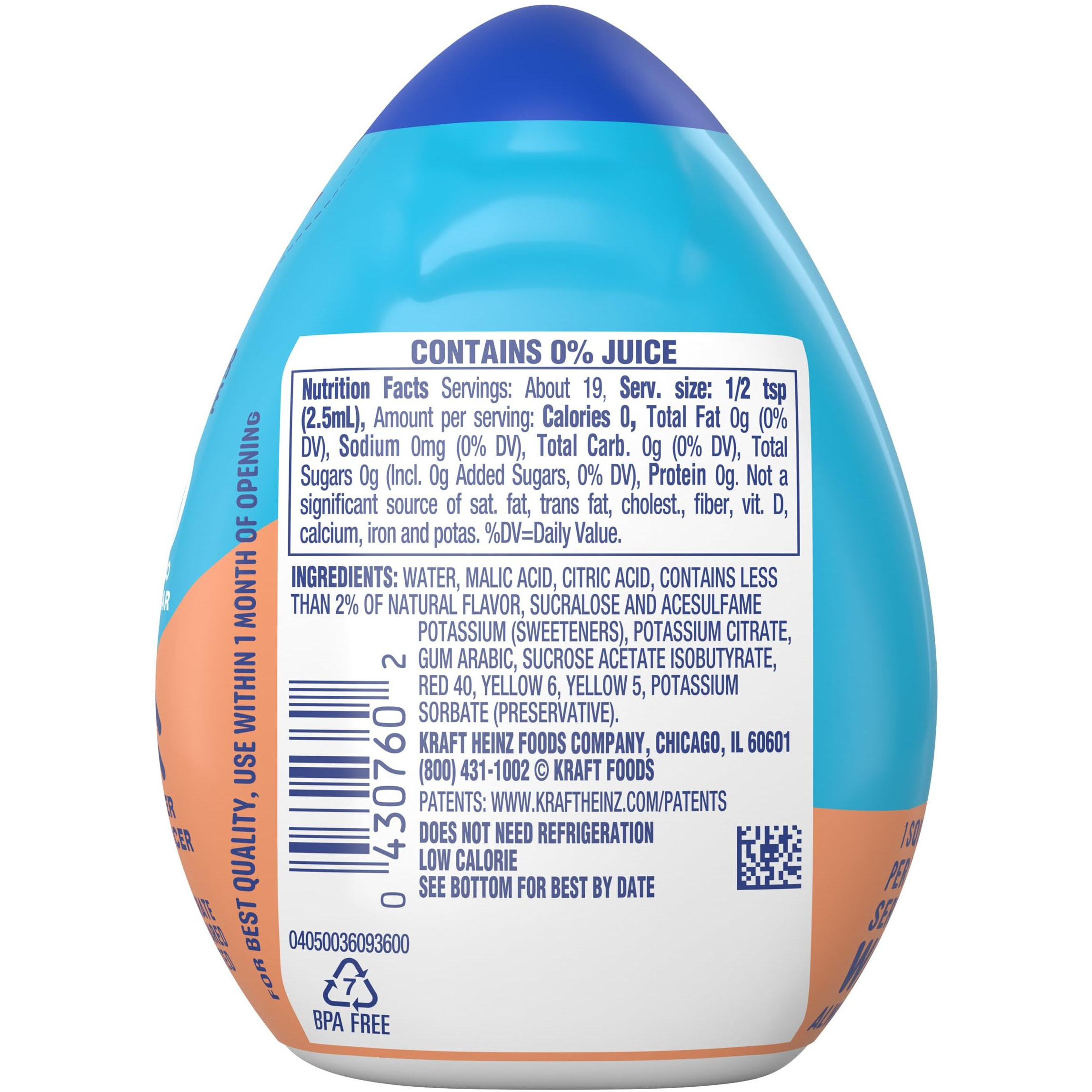 Mio Liquid Water Enhancer - Makes 24 Servings + Vitamins, 1.62 Oz Each, (Mango Peach, Pack Of 2)