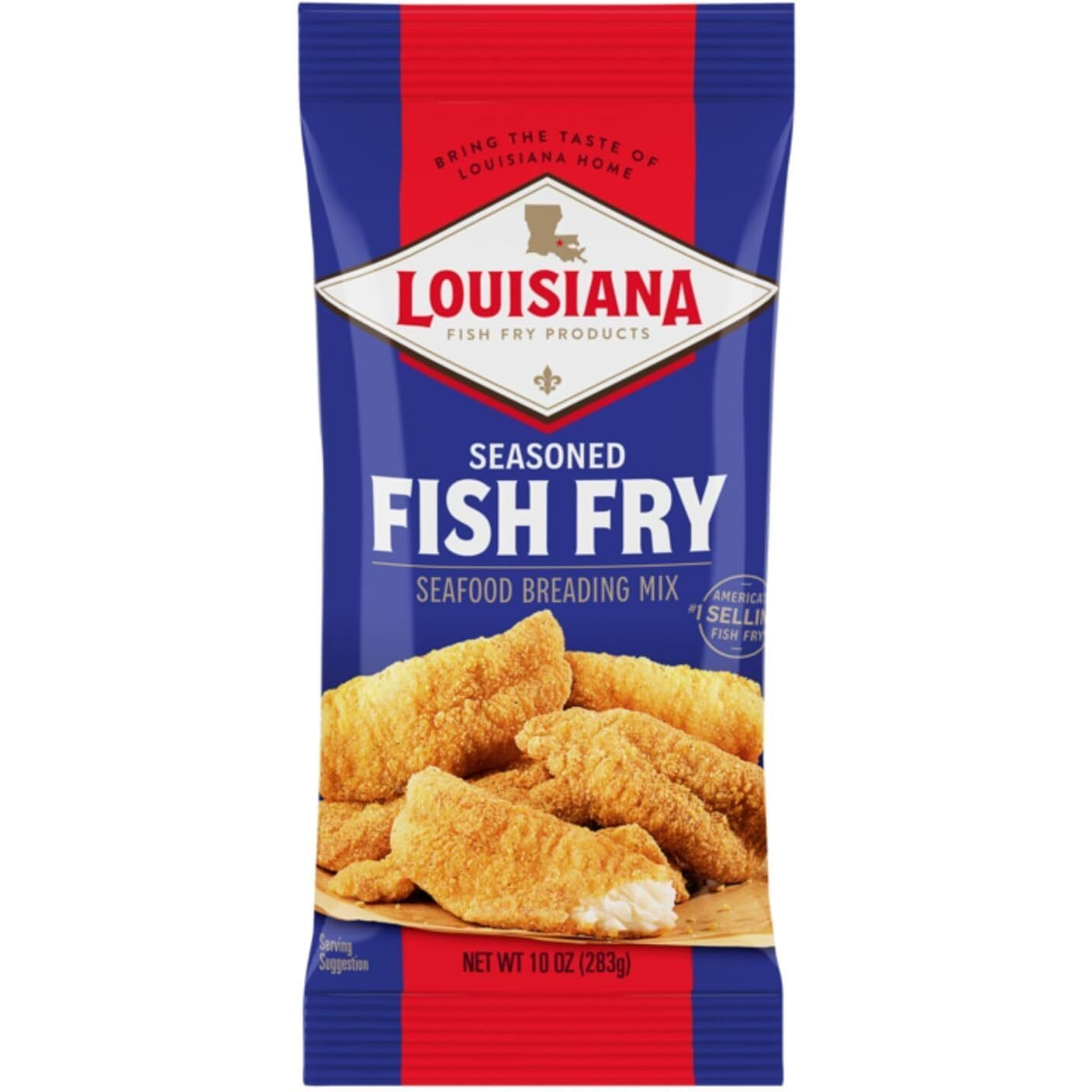 Louisiana Fish Fry Products Seasoned Fish Fry, 10 Oz (Pack Of 12)