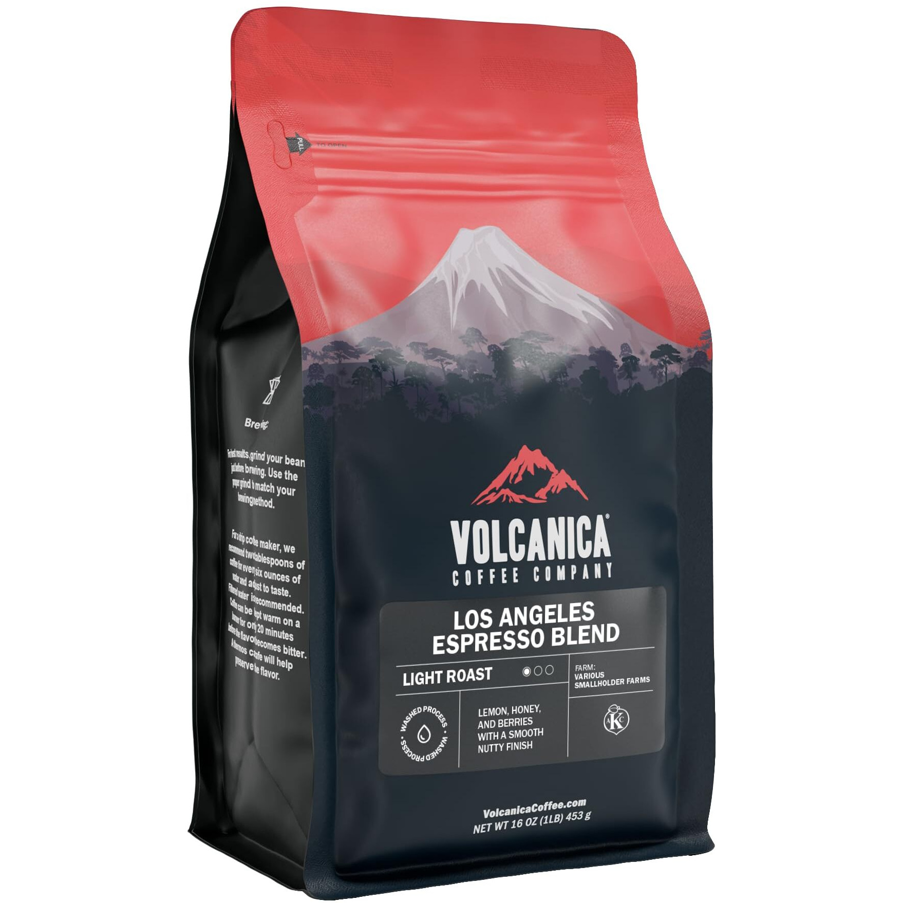 Espresso Light Roast, Los Angeles Blend, Whole Bean, Fresh Roasted, 16-Ounce