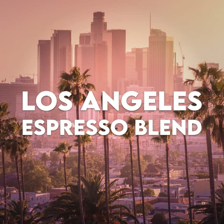 Espresso Light Roast, Los Angeles Blend, Whole Bean, Fresh Roasted, 16-Ounce