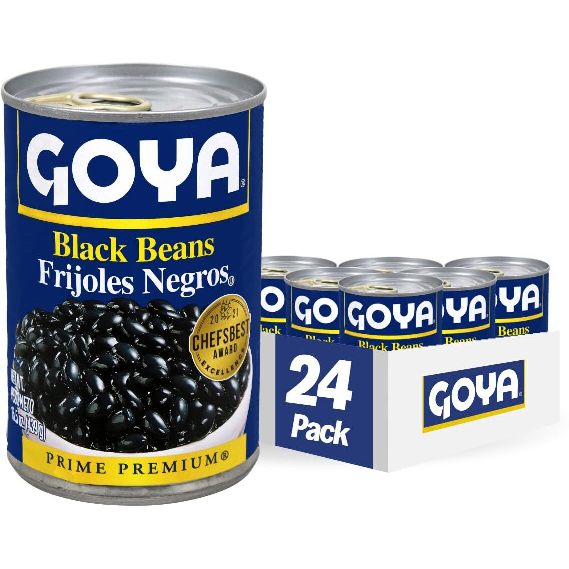 Goya Foods Black Beans, 15.5 Ounce (Pack Of 24)