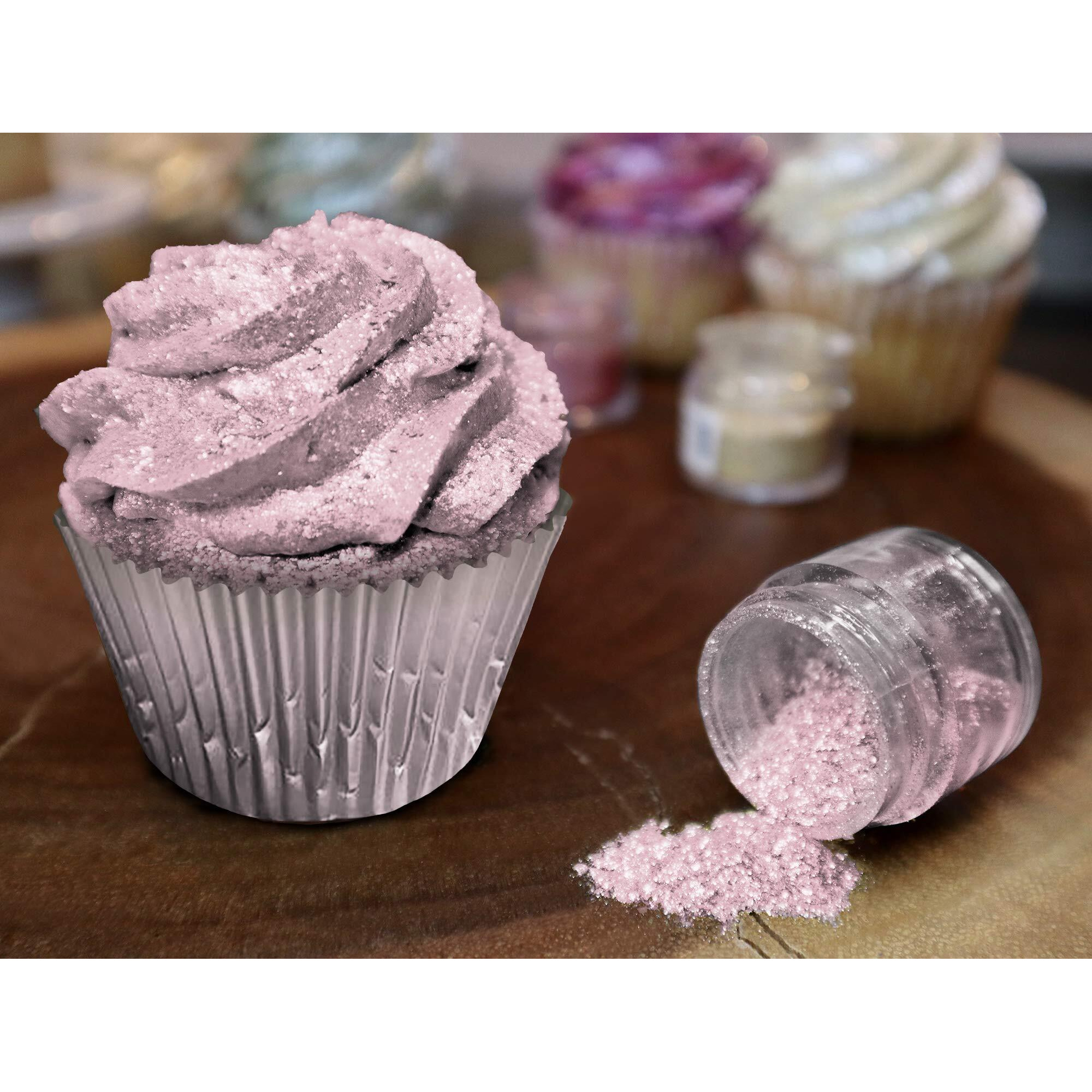 Bakell Soft Pink Tinker Dust, 5 Gram | Kosher Certified | 100% Edible Glitter | Cakes, Cupcakes, Cake Pops, Drinks, Glitter & Dusts (Soft Pink)