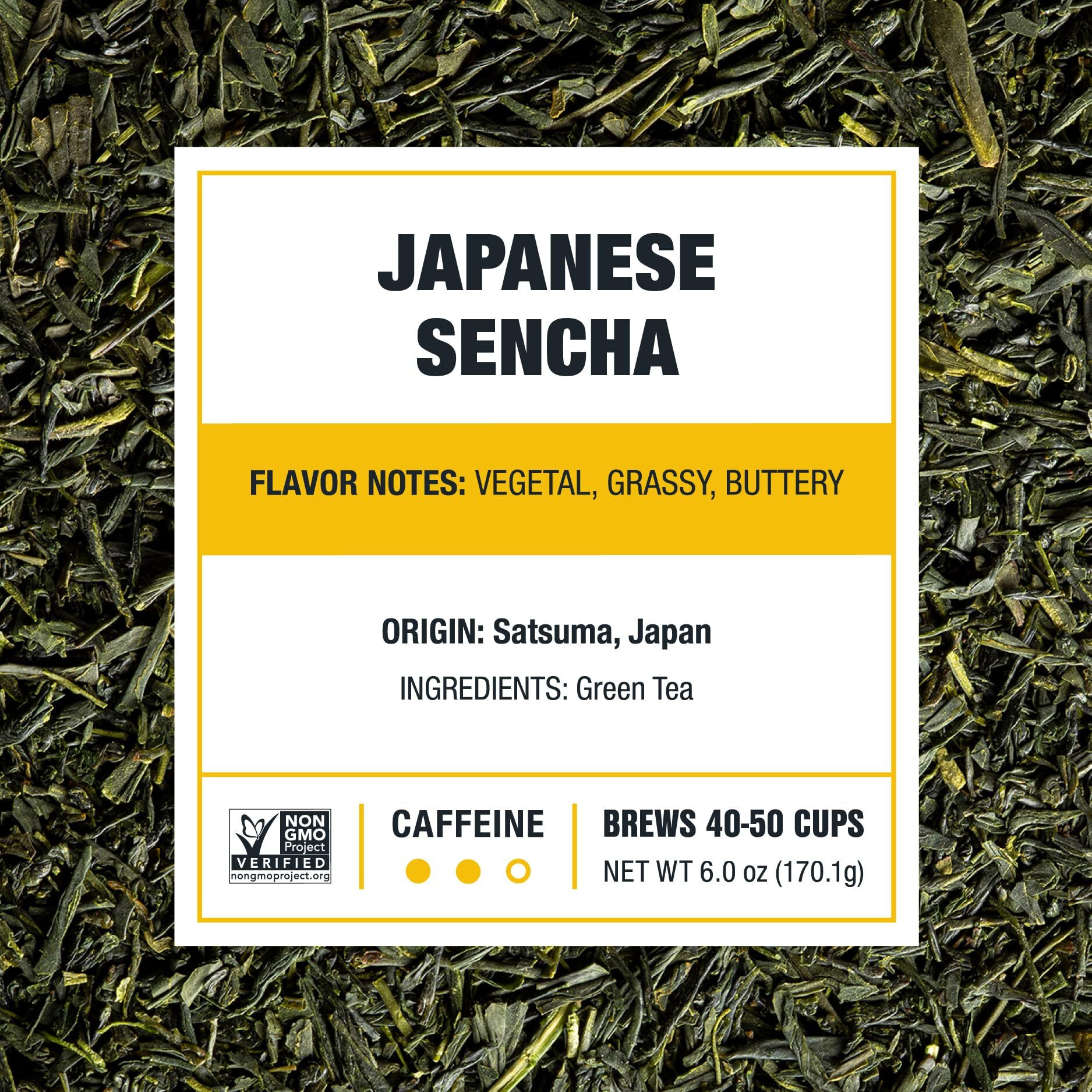 Tiesta Tea - Japanese Sencha Tea | Single Origin Premium Loose Leaf Sencha Green Tea | Medium Caffeinated | Make Hot Or Iced Tea & Up To 50 Cups | 100% Pure Unblended - 6Oz Refillable Tin