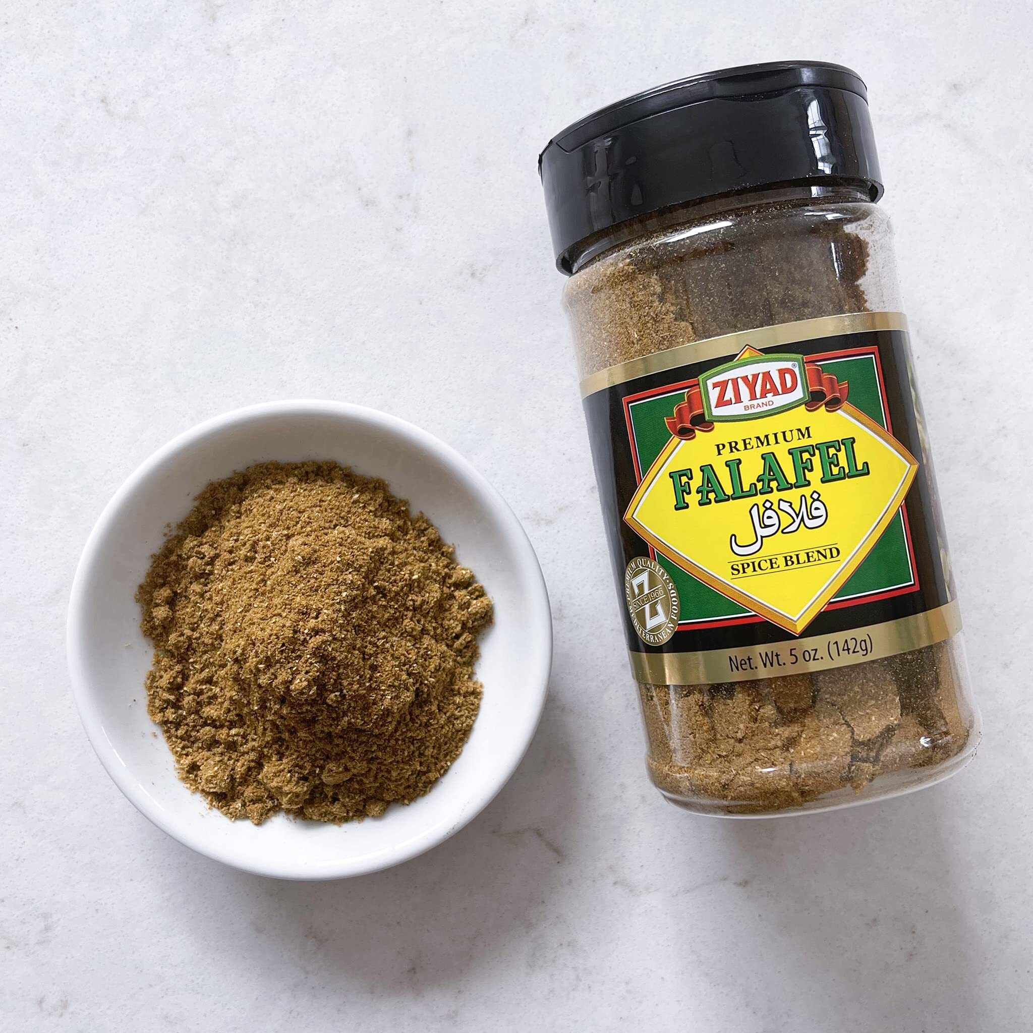 Ziyad Shaker Premium Falafel Spice Blend, Flavorful, Salt-Free, Vegan, Vegetarian, No Colors, No Additives, No Preservatives, 5Oz