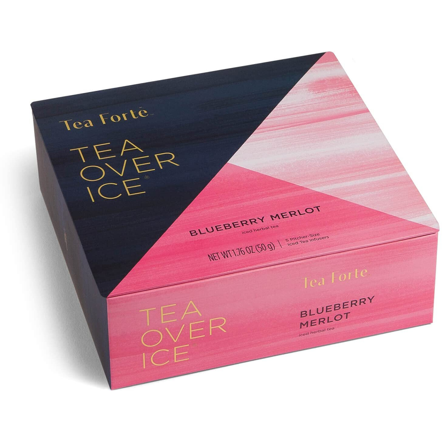 Tea Forte Tea Over Ice Blends, Blueberry Merlot, Pitcher Size Iced Tea Infusers, 5 Count (Pack Of 1)