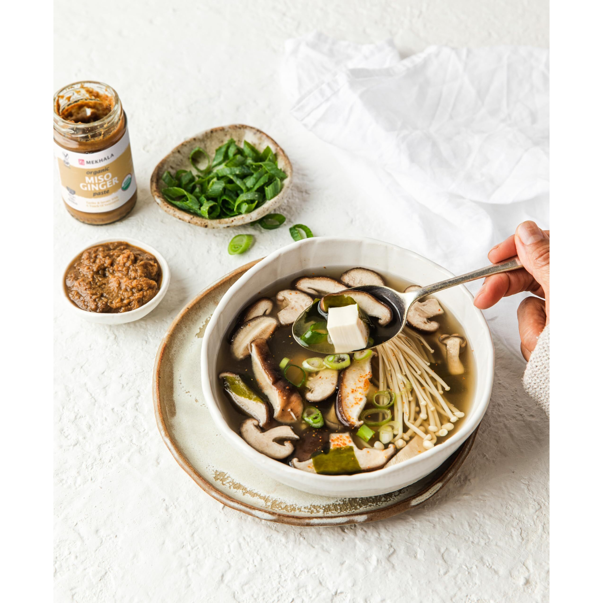 Mekhala Organic Miso Ginger Cooking Paste. Vegan. Gluten-Free. Sauce For Marinade, Stir Fry, Vegetables (3.53Oz) (Pack Of 1)