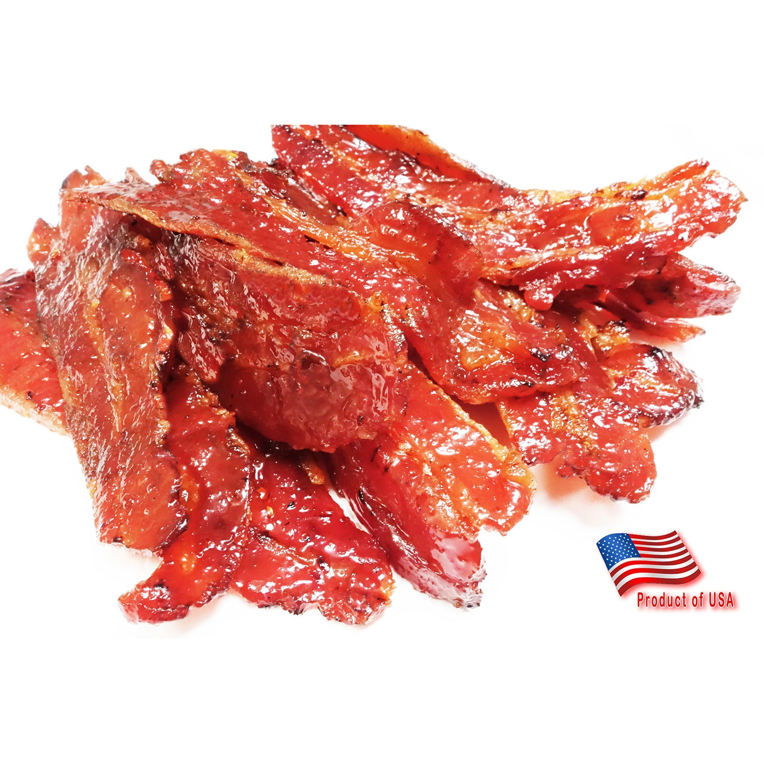 Vp6 Bacon Jerky 12Oz (Original Flavor Bacon 4Oz, Spicy Flavor Bacon 4Oz, Sriracha Flavor Bacon 4Oz) *Fire-Grilled To Your Order *Shipped The Same Day