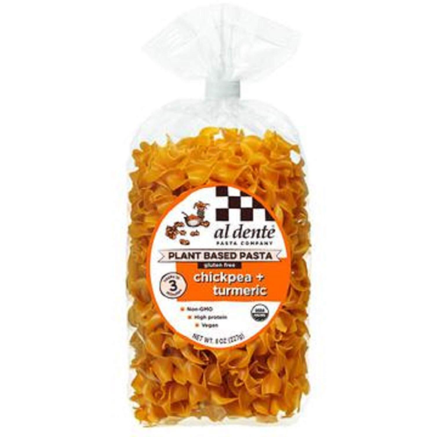 Al Dente Fresh Non-Gmo Gluten-Free Chickpea+Turmeric Pasta,, 8 Oz (Pack Of 6)