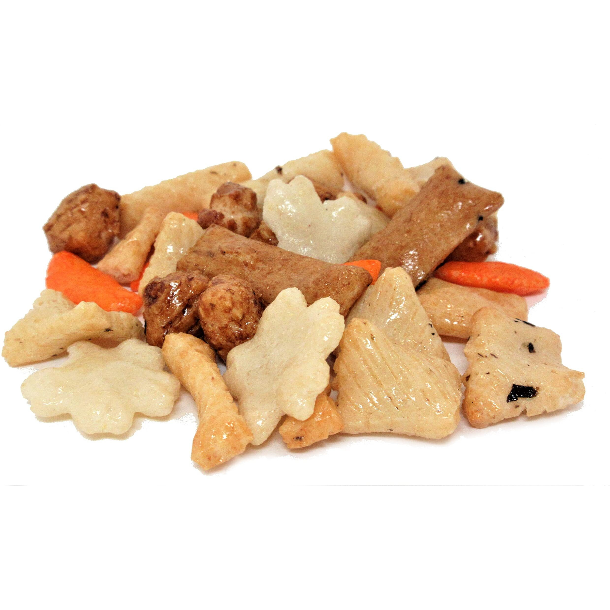Party Rice Crackers Mix Bulk By Its Delish, 2 Lbs Bulk | Oriental Party Mix Crunchy Savory Snack