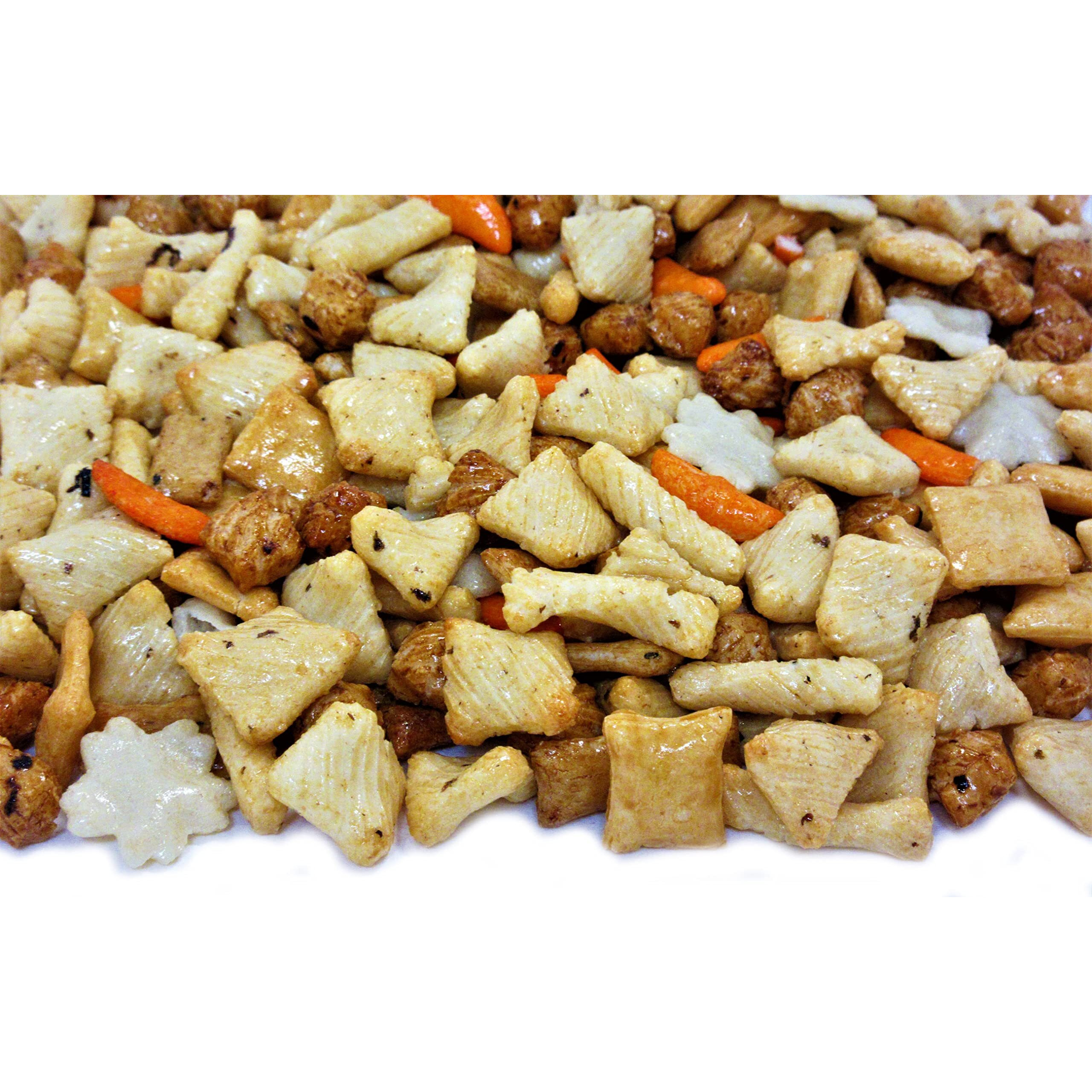 Party Rice Crackers Mix Bulk By Its Delish, 2 Lbs Bulk | Oriental Party Mix Crunchy Savory Snack
